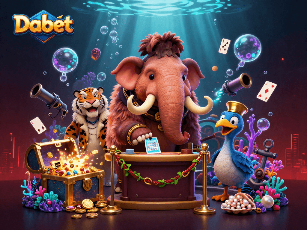 Dabet offers thrilling online casino experiences with vibrant characters and engaging gameplay elements.