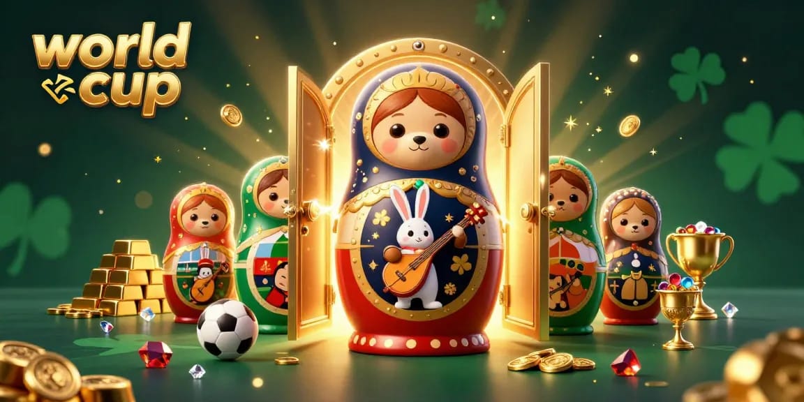 Tap into the world cup sports betting excitement with themed gaming elements, gold treasures, and vibrant artwork.