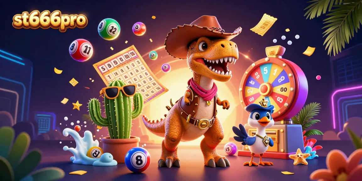 Experience thrilling gaming action at st666pro with dynamic lottery elements and captivating characters.