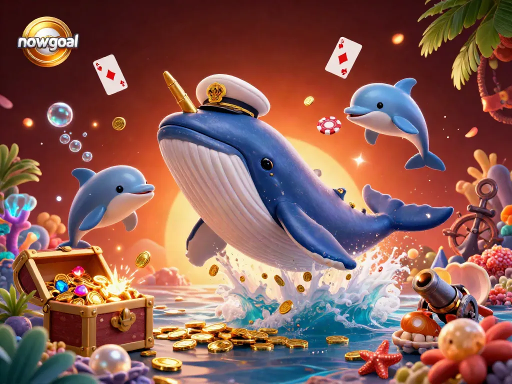 Experience thrilling betting action with nowgoal in an exciting ocean-themed illustration.