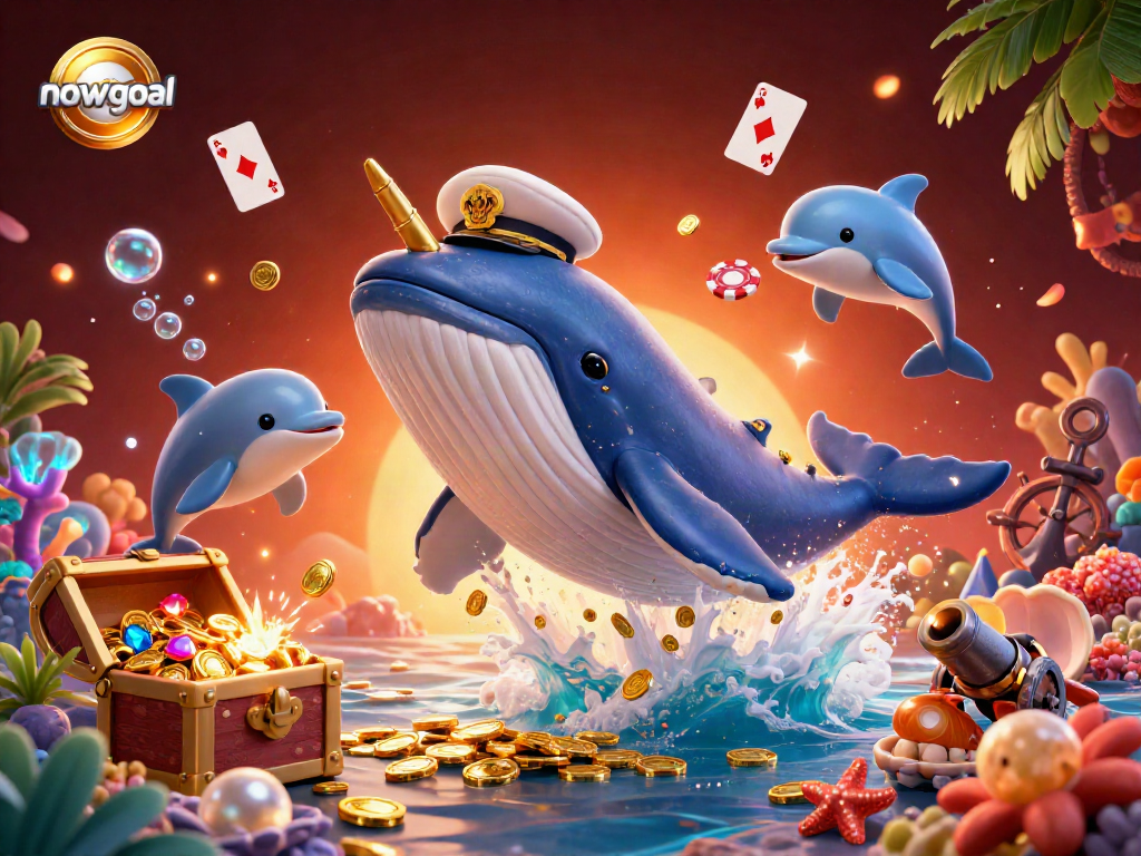 Experience thrilling betting action with nowgoal in an exciting ocean-themed illustration.
