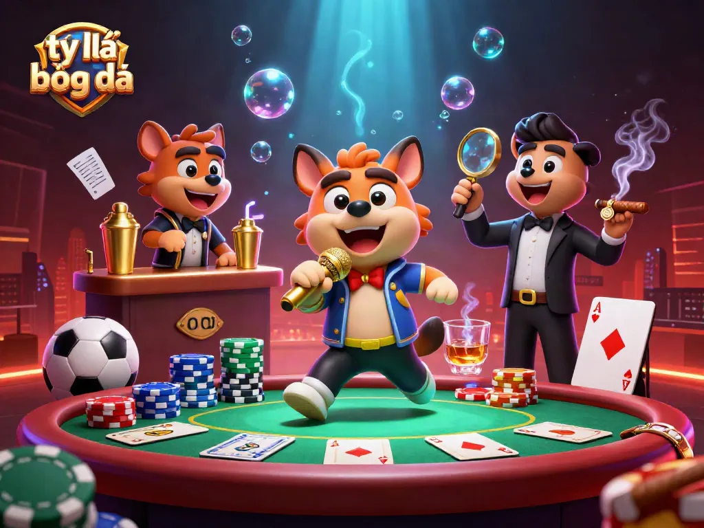 Engage in tỷ lệ bóng đá action with hyenas hosting a dynamic comedy casino event filled with gaming elements.