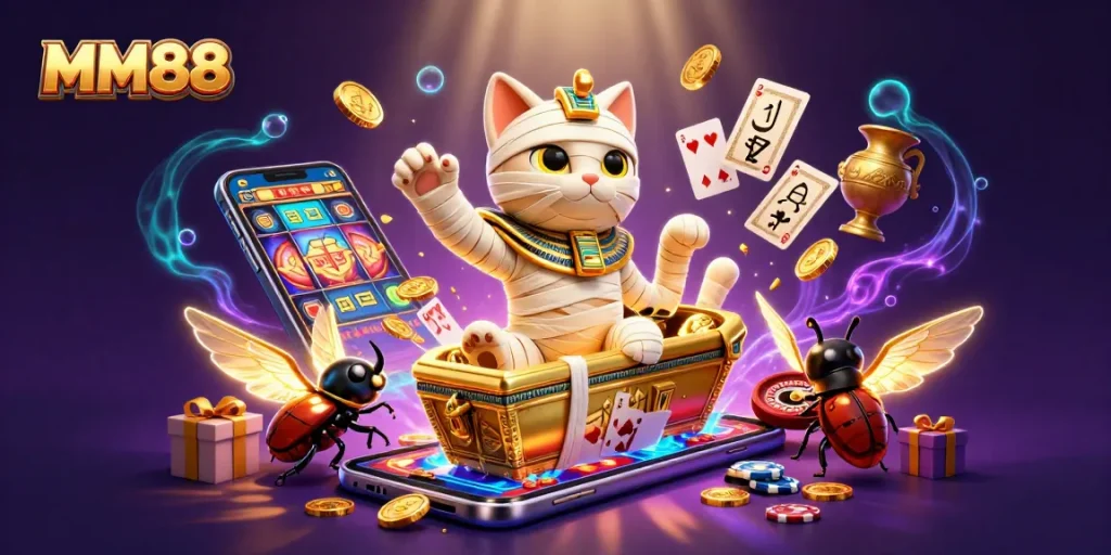 Experience big wins with MM88 in an exciting 3D casino adventure featuring captivating characters.