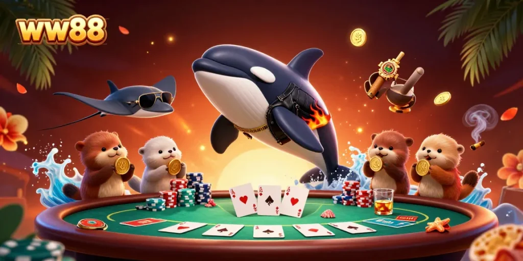 Engage with the excitement at ww88, where vibrant 3D casino scenes come alive with thrilling poker action.